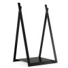 Triangle Firewood Rack with Raised Base for Fireplace Fire Pit