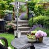 48,000 BTU Standing Outdoor Heater Propane LP Gas Steel with Table and Wheels